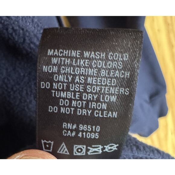 Under Armour Mens 2XL Navy Blue Loose Fit Full Zip Jacket Coldgear Performance - Picture 6 of 9